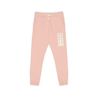 Block Border Heartily Garment-Dyed Fleece Joggers