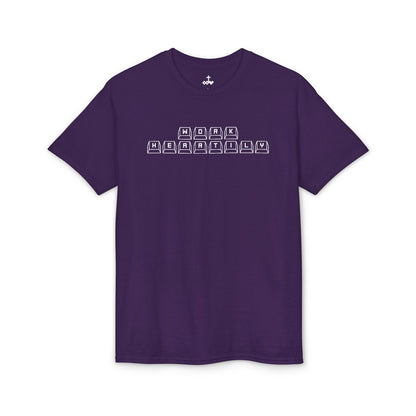 'Work Heartily' Keyboard T-Shirt