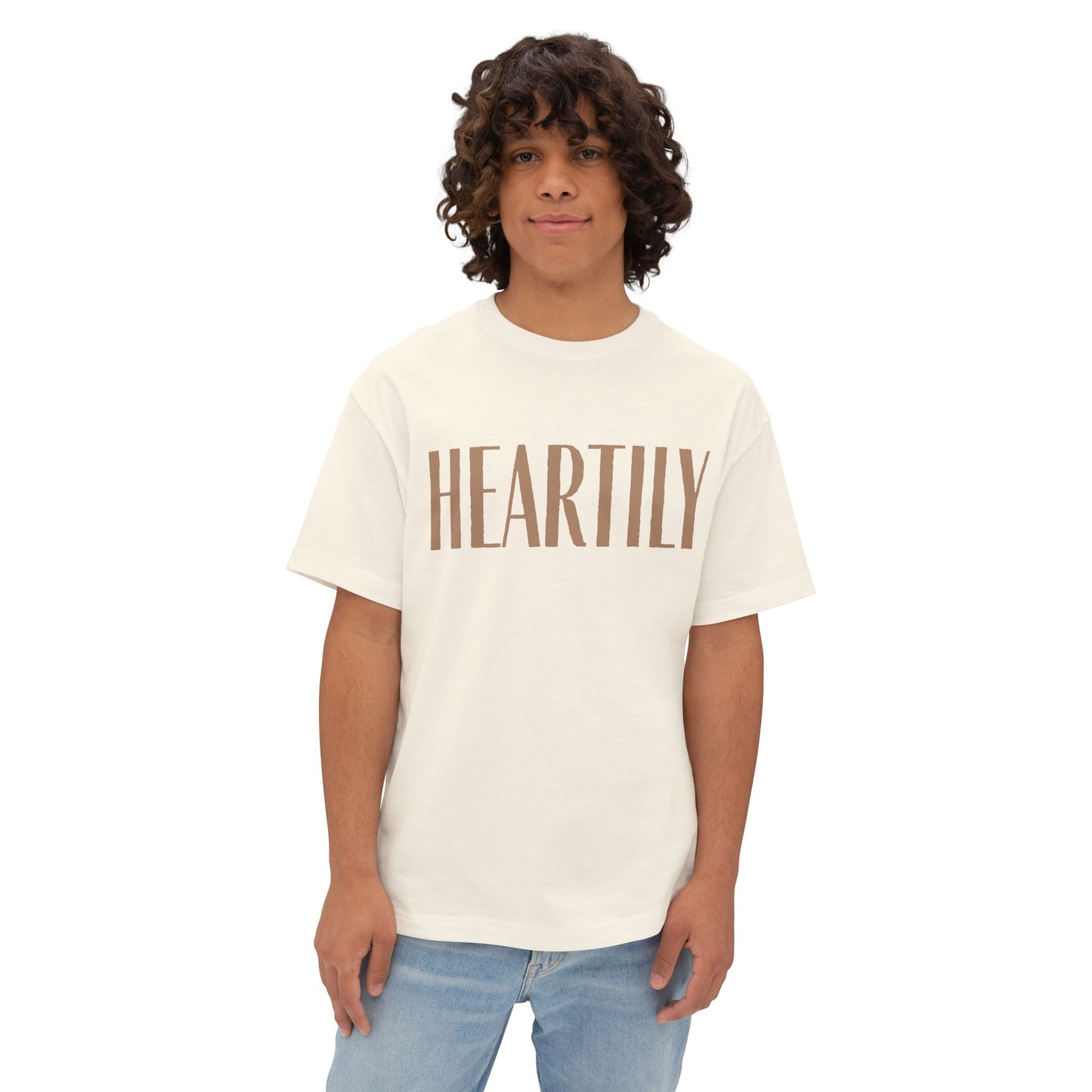 Vintage Heartily Oversized Unisex Tee