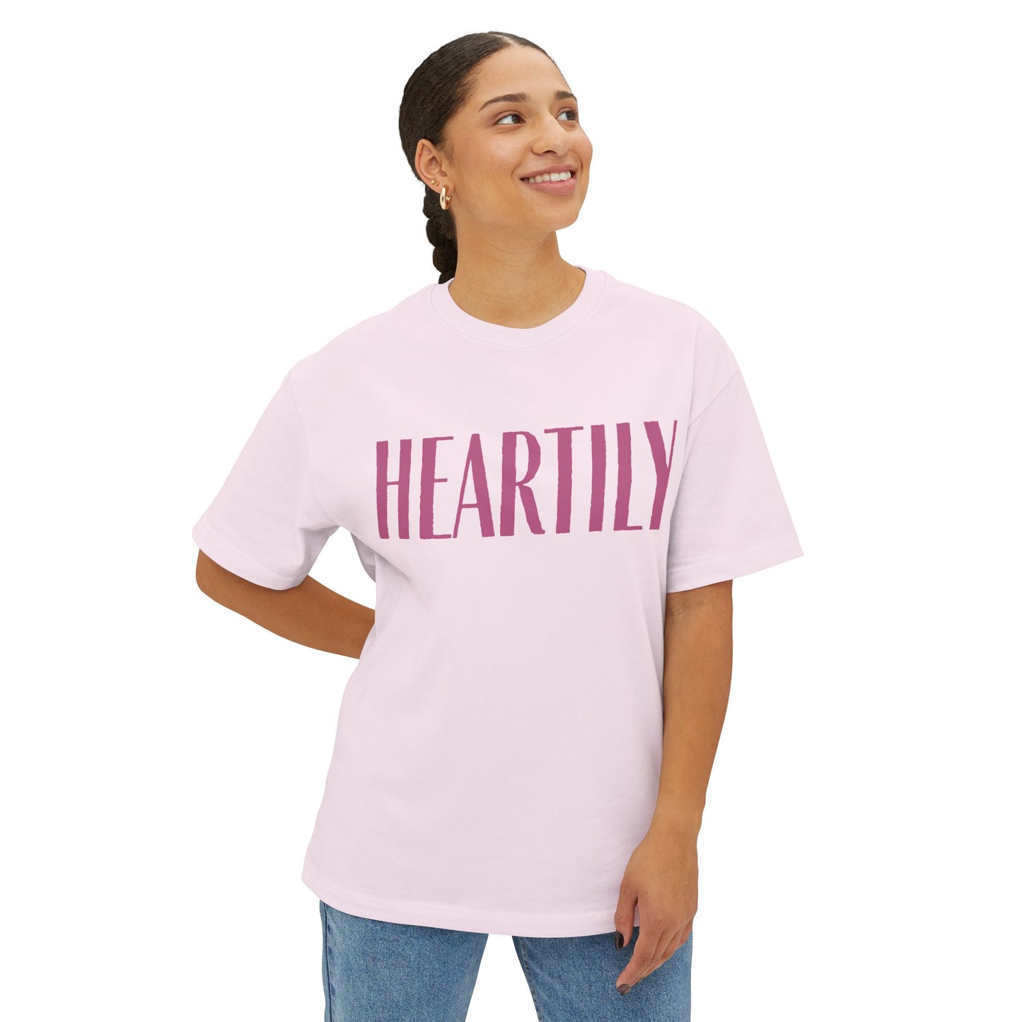 Vintage Heartily Oversized Unisex Tee