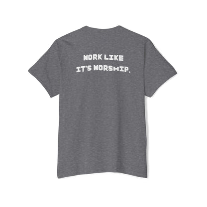 "Work Like It's Worship" Unisex Pocket Tee