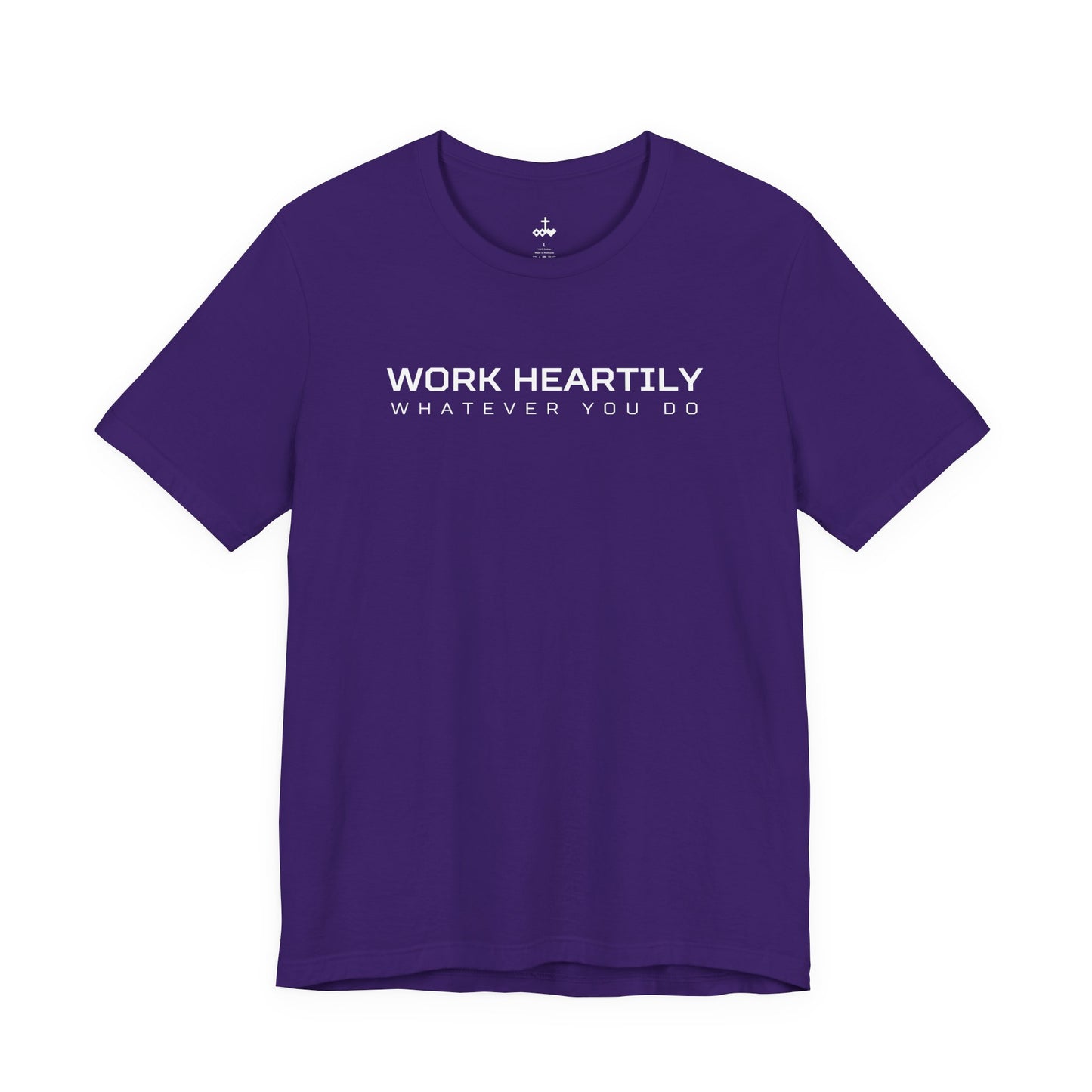 'Work Heartily' Short Sleeve Unisex Shirt